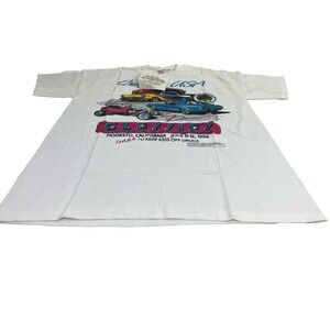 HANES 1994 DARE CLASSIC CAR SHOW  T-SHIRT L GRAFFITI USA ART SINGLE STITCH 4d